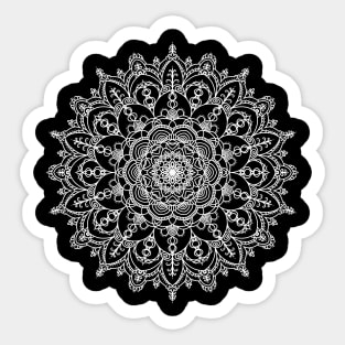 Bohemian floral mandala art pattern Sticker